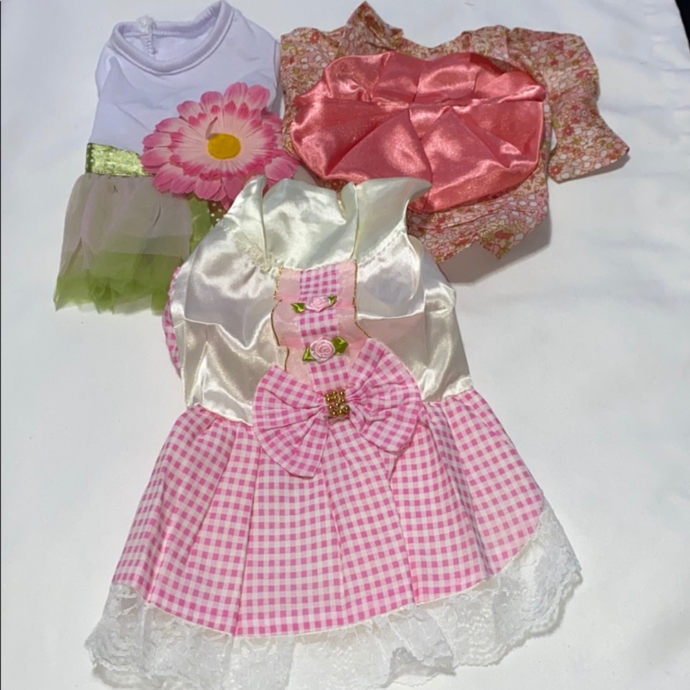 Fur pet dresses